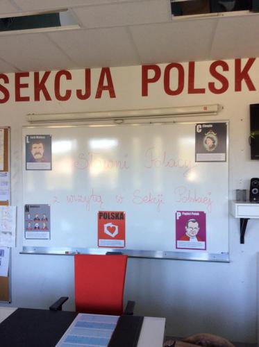 Sławni Polacy z wizytą w Sekcji Polskiej